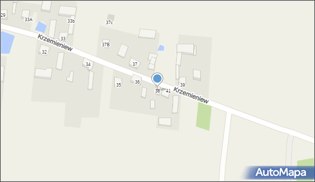 Krzemieniew, Krzemieniew, 38, mapa Krzemieniew