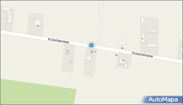 Krzemieniew, Krzemieniew, 3d, mapa Krzemieniew