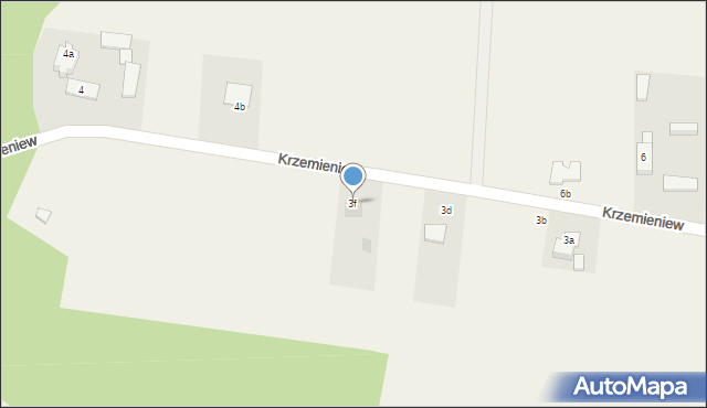 Krzemieniew, Krzemieniew, 3f, mapa Krzemieniew