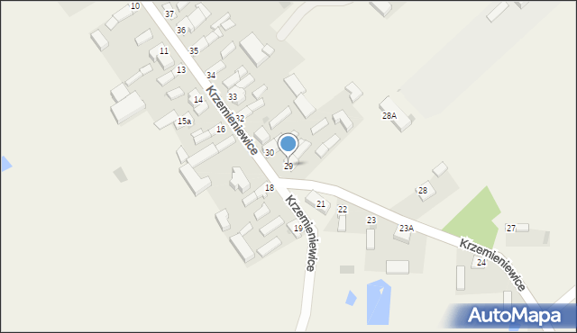 Krzemieniewice, Krzemieniewice, 29, mapa Krzemieniewice
