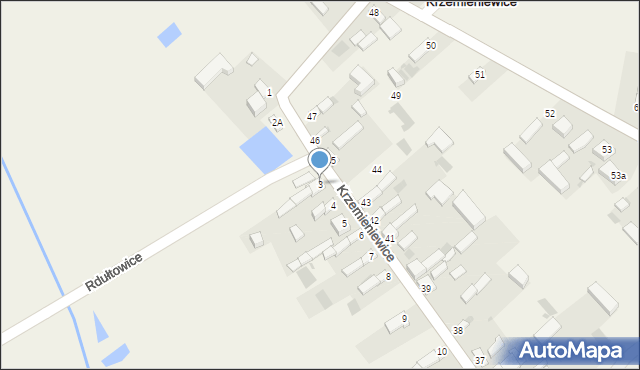 Krzemieniewice, Krzemieniewice, 3, mapa Krzemieniewice
