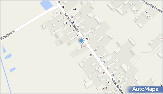 Krzemieniewice, Krzemieniewice, 9, mapa Krzemieniewice