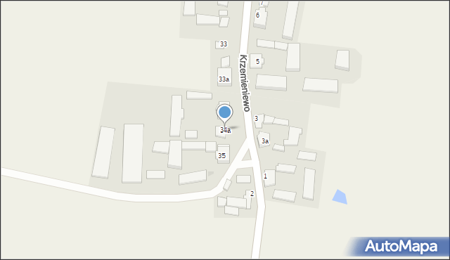 Krzemieniewo, Krzemieniewo, 34a, mapa Krzemieniewo