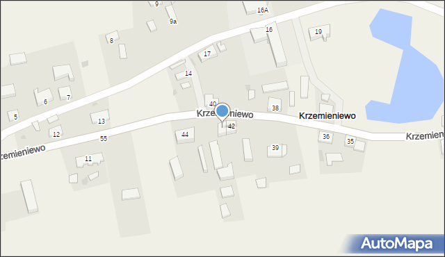 Krzemieniewo, Krzemieniewo, 43, mapa Krzemieniewo