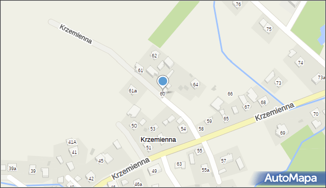 Krzemienna, Krzemienna, 60, mapa Krzemienna