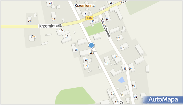 Krzemienna, Krzemienna, 18a, mapa Krzemienna