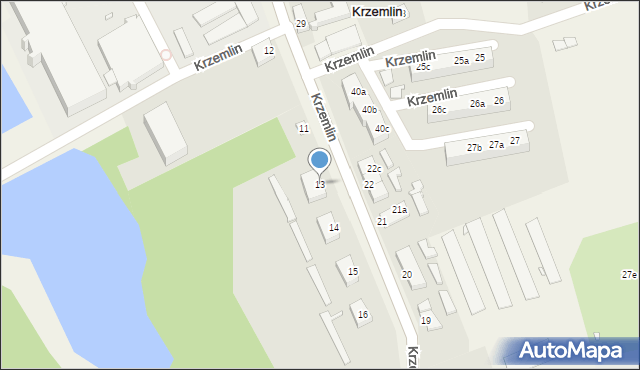Krzemlin, Krzemlin, 13, mapa Krzemlin