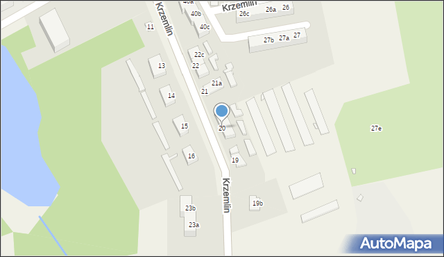 Krzemlin, Krzemlin, 20, mapa Krzemlin