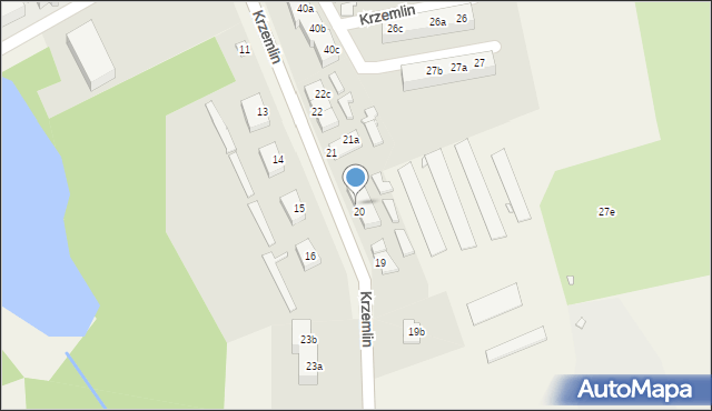 Krzemlin, Krzemlin, 20a, mapa Krzemlin