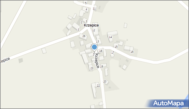 Krzepice, Krzepice, 24, mapa Krzepice