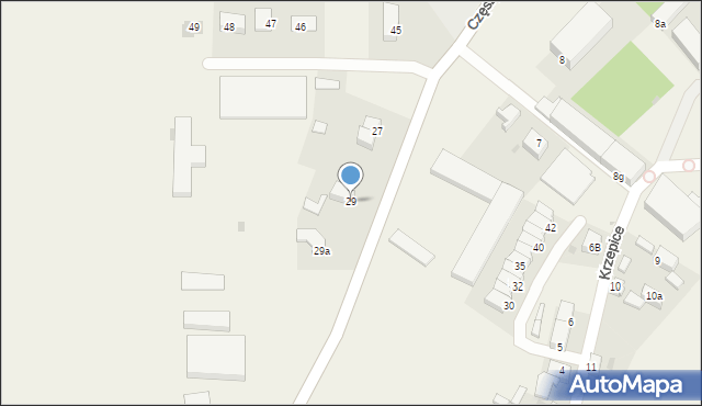 Krzepice, Krzepice, 29, mapa Krzepice