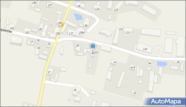 Krzepielów, Krzepielów, 40, mapa Krzepielów