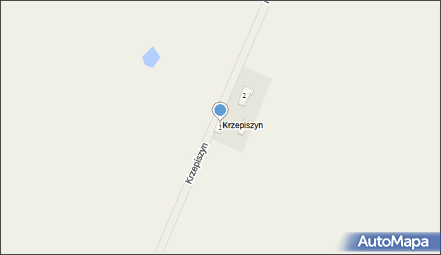 Krzepiszyn, Krzepiszyn, 1, mapa Krzepiszyn