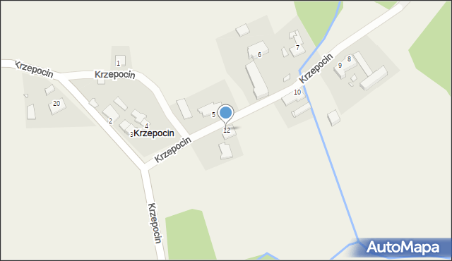 Krzepocin, Krzepocin, 12, mapa Krzepocin