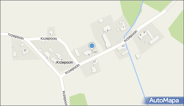 Krzepocin, Krzepocin, 5B, mapa Krzepocin