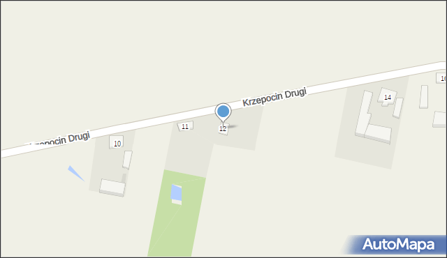 Krzepocin Drugi, Krzepocin Drugi, 12, mapa Krzepocin Drugi