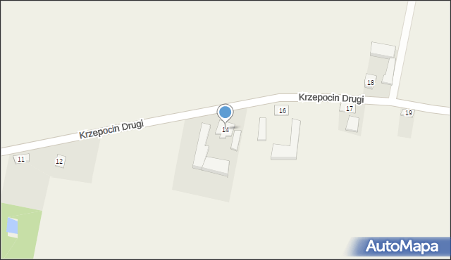 Krzepocin Drugi, Krzepocin Drugi, 14, mapa Krzepocin Drugi