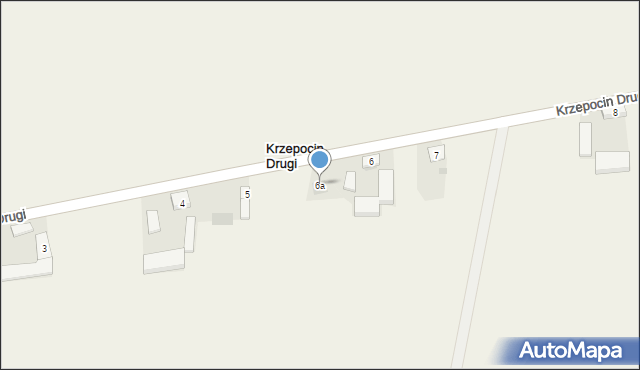Krzepocin Drugi, Krzepocin Drugi, 6a, mapa Krzepocin Drugi