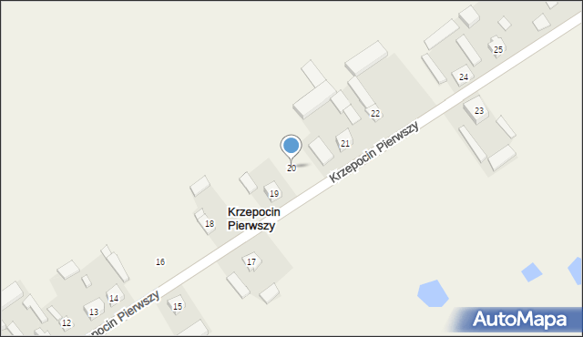 Krzepocin Pierwszy, Krzepocin Pierwszy, 20, mapa Krzepocin Pierwszy