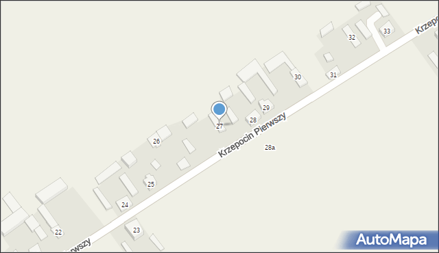 Krzepocin Pierwszy, Krzepocin Pierwszy, 27, mapa Krzepocin Pierwszy