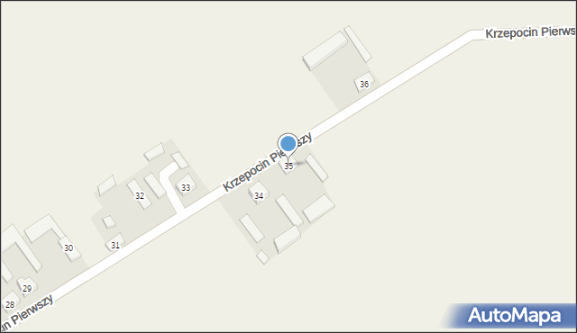Krzepocin Pierwszy, Krzepocin Pierwszy, 35, mapa Krzepocin Pierwszy