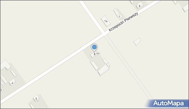Krzepocin Pierwszy, Krzepocin Pierwszy, 6, mapa Krzepocin Pierwszy