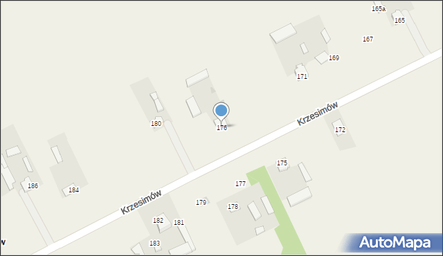 Krzesimów, Krzesimów, 176, mapa Krzesimów
