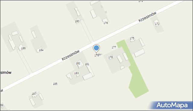 Krzesimów, Krzesimów, 179, mapa Krzesimów