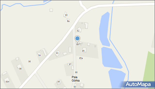 Krzesimów, Krzesimów, 84, mapa Krzesimów