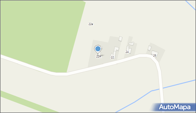 Krzesinówek, Krzesinówek, 22A, mapa Krzesinówek