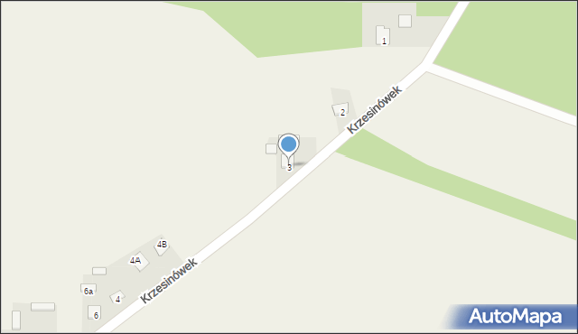 Krzesinówek, Krzesinówek, 3, mapa Krzesinówek