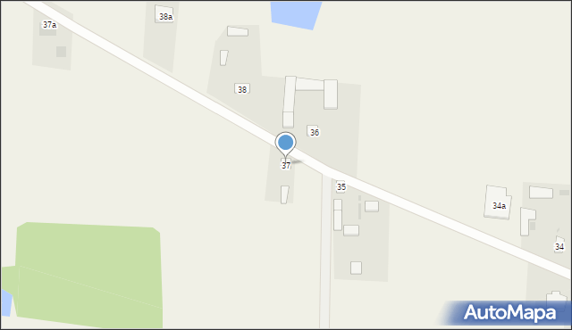 Krzesk-Majątek, Krzesk-Majątek, 37, mapa Krzesk-Majątek