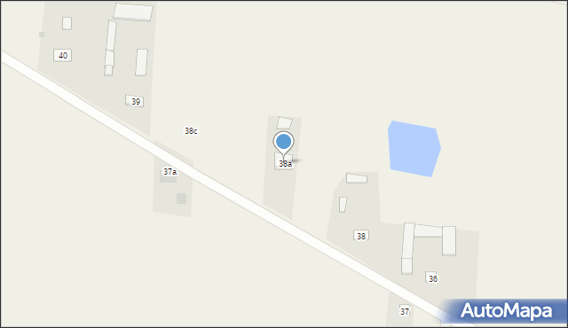 Krzesk-Majątek, Krzesk-Majątek, 38a, mapa Krzesk-Majątek