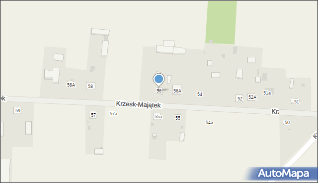 Krzesk-Majątek, Krzesk-Majątek, 56, mapa Krzesk-Majątek