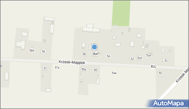Krzesk-Majątek, Krzesk-Majątek, 56A, mapa Krzesk-Majątek