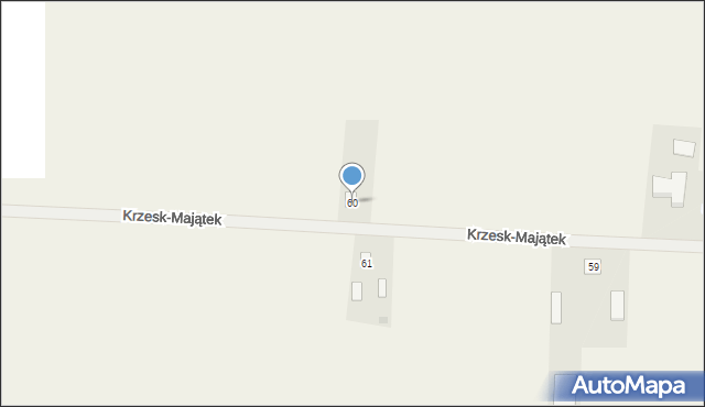 Krzesk-Majątek, Krzesk-Majątek, 60, mapa Krzesk-Majątek