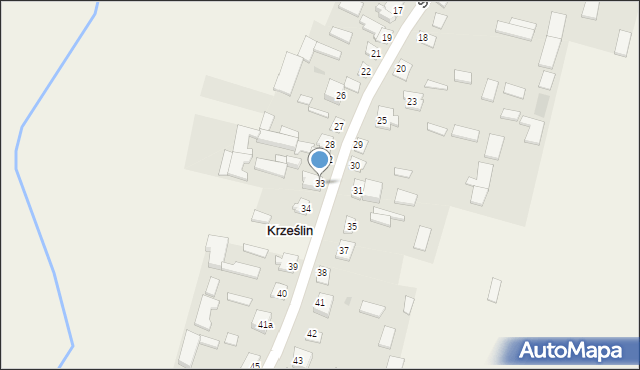 Krześlin, Krześlin, 33, mapa Krześlin