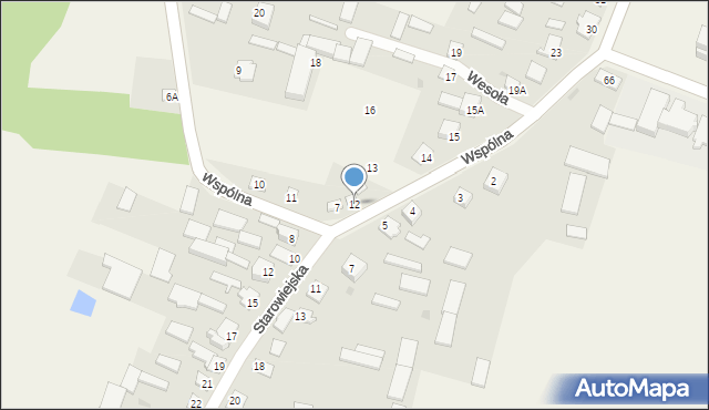 Krześlinek, Krześlinek, 12, mapa Krześlinek