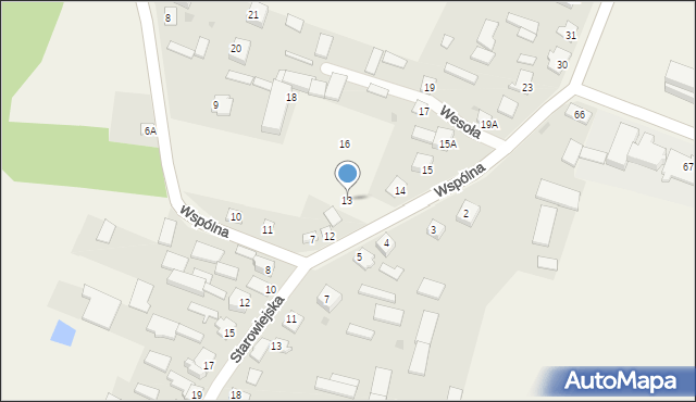 Krześlinek, Krześlinek, 13, mapa Krześlinek