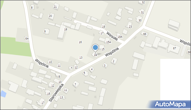 Krześlinek, Krześlinek, 14, mapa Krześlinek