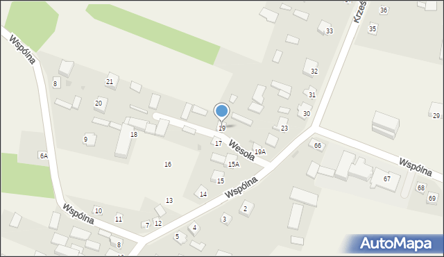 Krześlinek, Krześlinek, 19, mapa Krześlinek