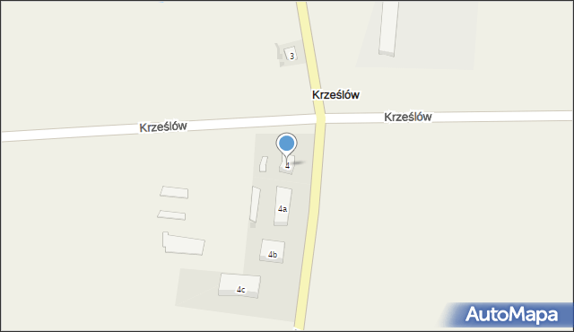 Krześlów, Krześlów, 4, mapa Krześlów