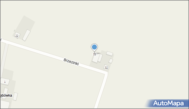 Krześniaków, Krześniaków, 33, mapa Krześniaków