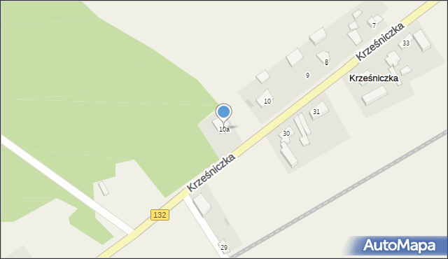 Krześniczka, Krześniczka, 10a, mapa Krześniczka