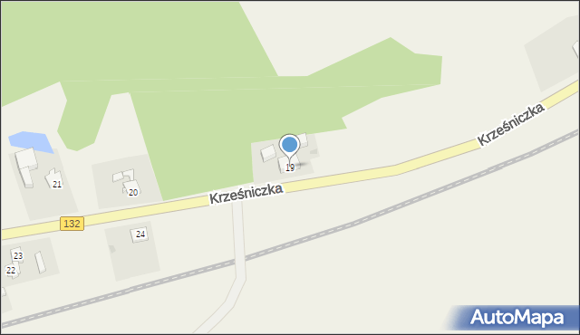 Krześniczka, Krześniczka, 19, mapa Krześniczka