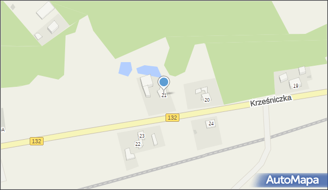 Krześniczka, Krześniczka, 21, mapa Krześniczka