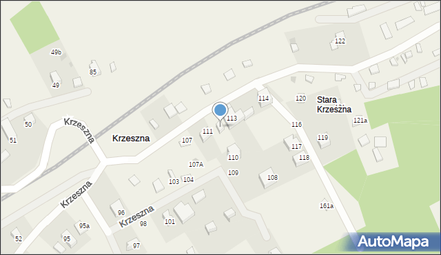 Krzeszna, Krzeszna, 112, mapa Krzeszna