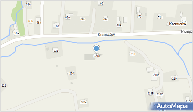 Krzeszów, Krzeszów, 221a, mapa Krzeszów