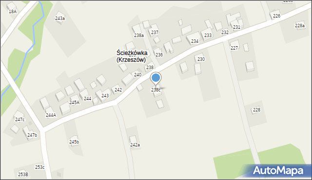 Krzeszów, Krzeszów, 238c, mapa Krzeszów