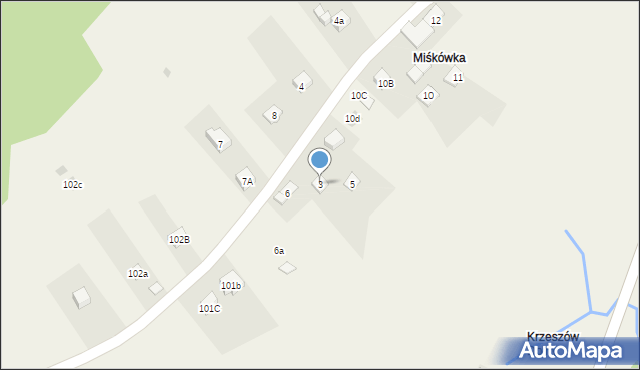 Krzeszów, Krzeszów, 3, mapa Krzeszów